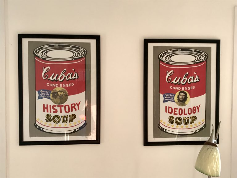 Warhol art featuring iconic Cuban photograph