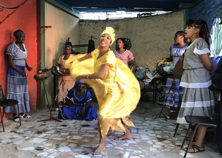 Afro-Cuban woman dancing