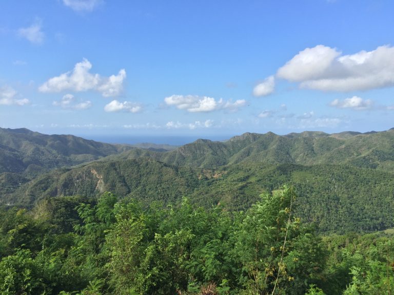 Viewpoint overlooking the mountains of Guantanamo province, Cuba