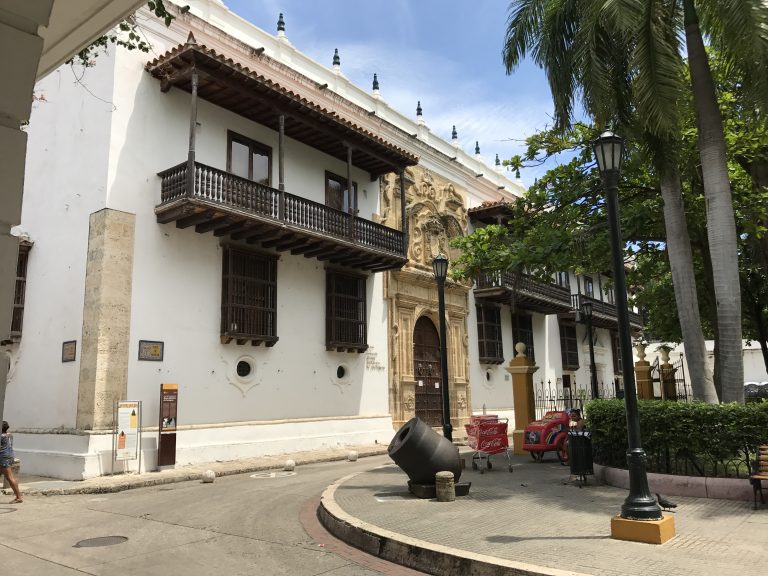 Facade of Palace of the Inquisition, Cartagena