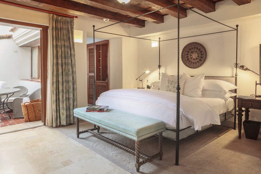Deluxe room at Casa San Agustin in Cartagena