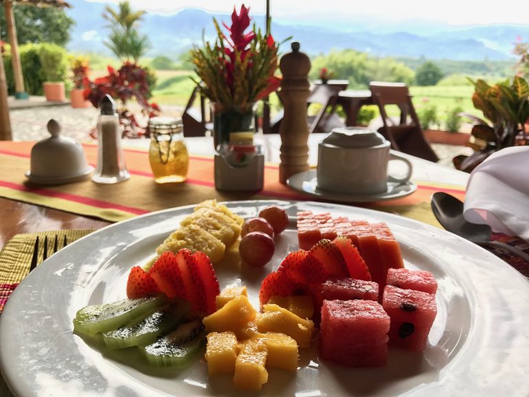 Breakfast at Hacienda Bambusa, Armenia, Colombia